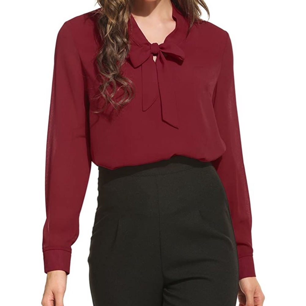 Scarlet red blouse